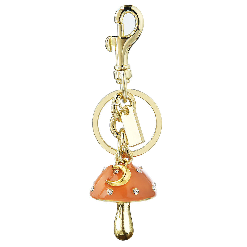 Amazon New Mushroom Keychain Summer Personality Pentagram Mushroom Shape Bag Keychain Pendant Accessories