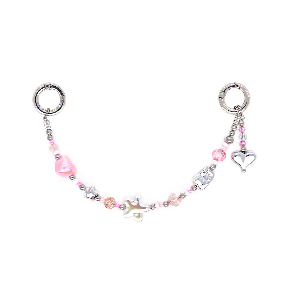 Star and Mushroom Encounter Phone Chain Charm INS Style Spring Summer Girly Healing Versatile CCD Camera Charm