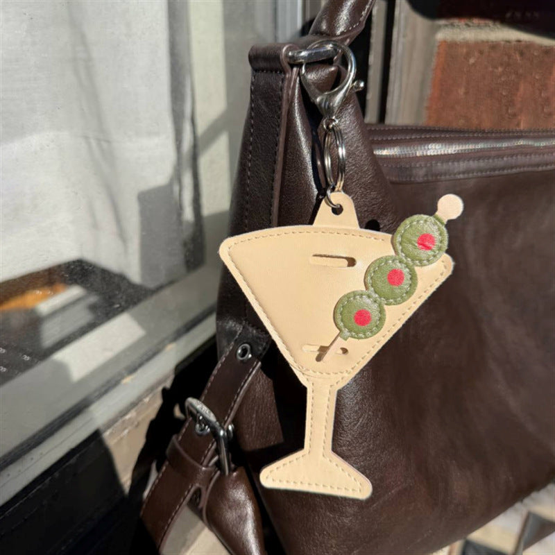 New hot-selling candy-colored glasses clip, fruit and vegetable mini pendant, creative and fresh car bag charm