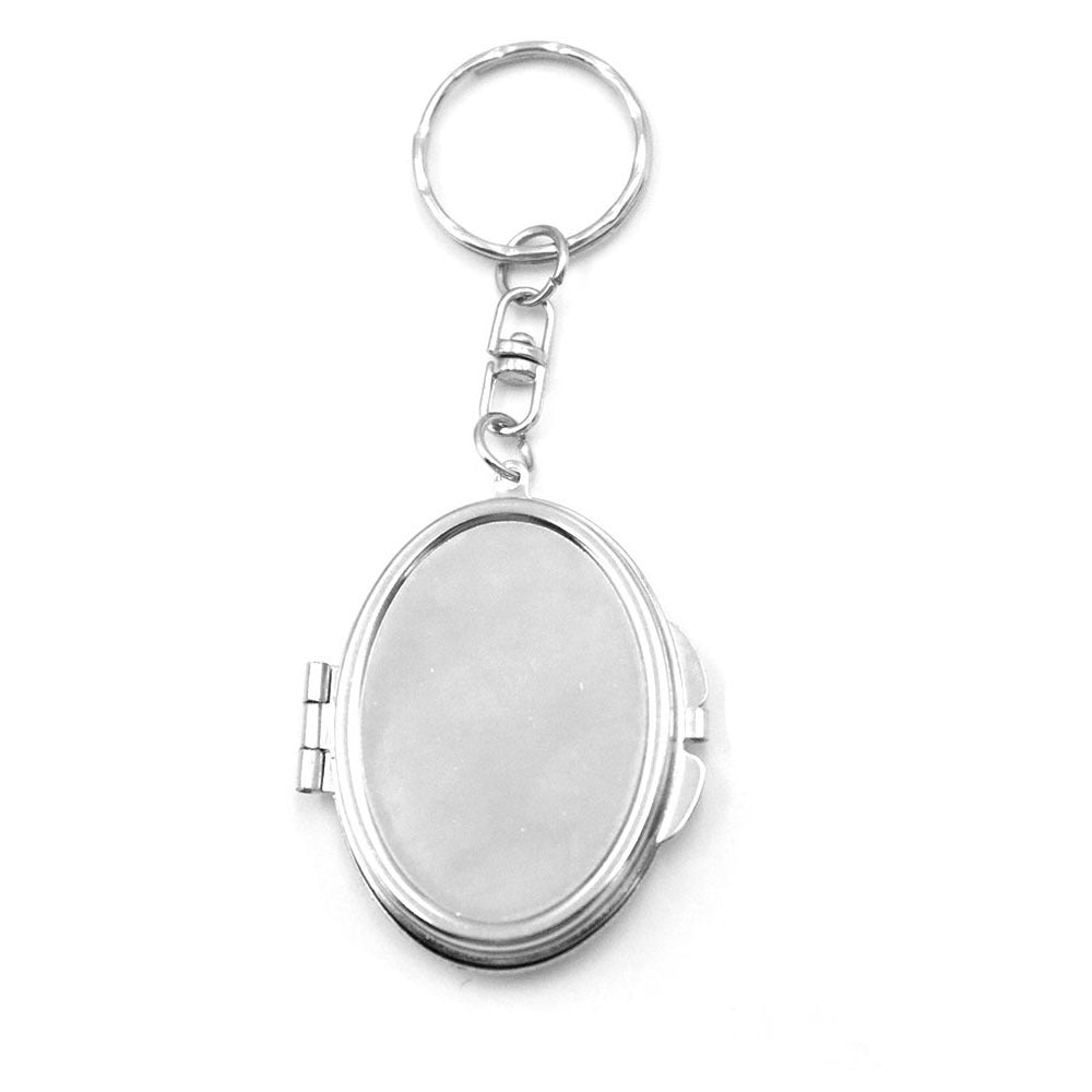 Cross-border bag pendant fashion original metal stainless steel mesh pocket pendant Korean keychain lipstick mesh pocket
