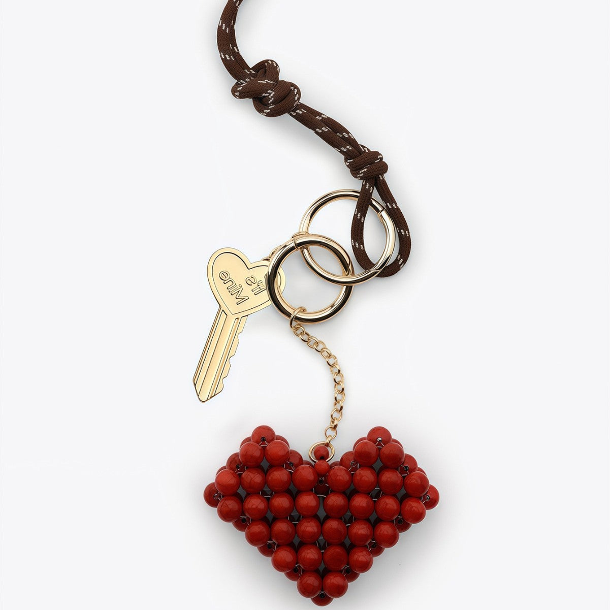 Niche design fruit and vegetable series tomato creative keychain bag hanging many functional accessories chain pendant chain