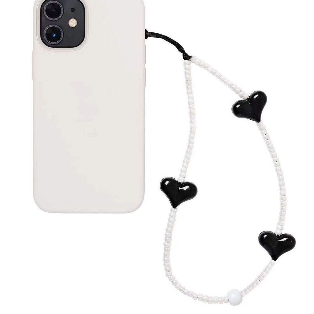 KKBEAD European and American bloggers portable pendant love mobile phone chain blackpink Kim Ji-ni with the same female lanyard