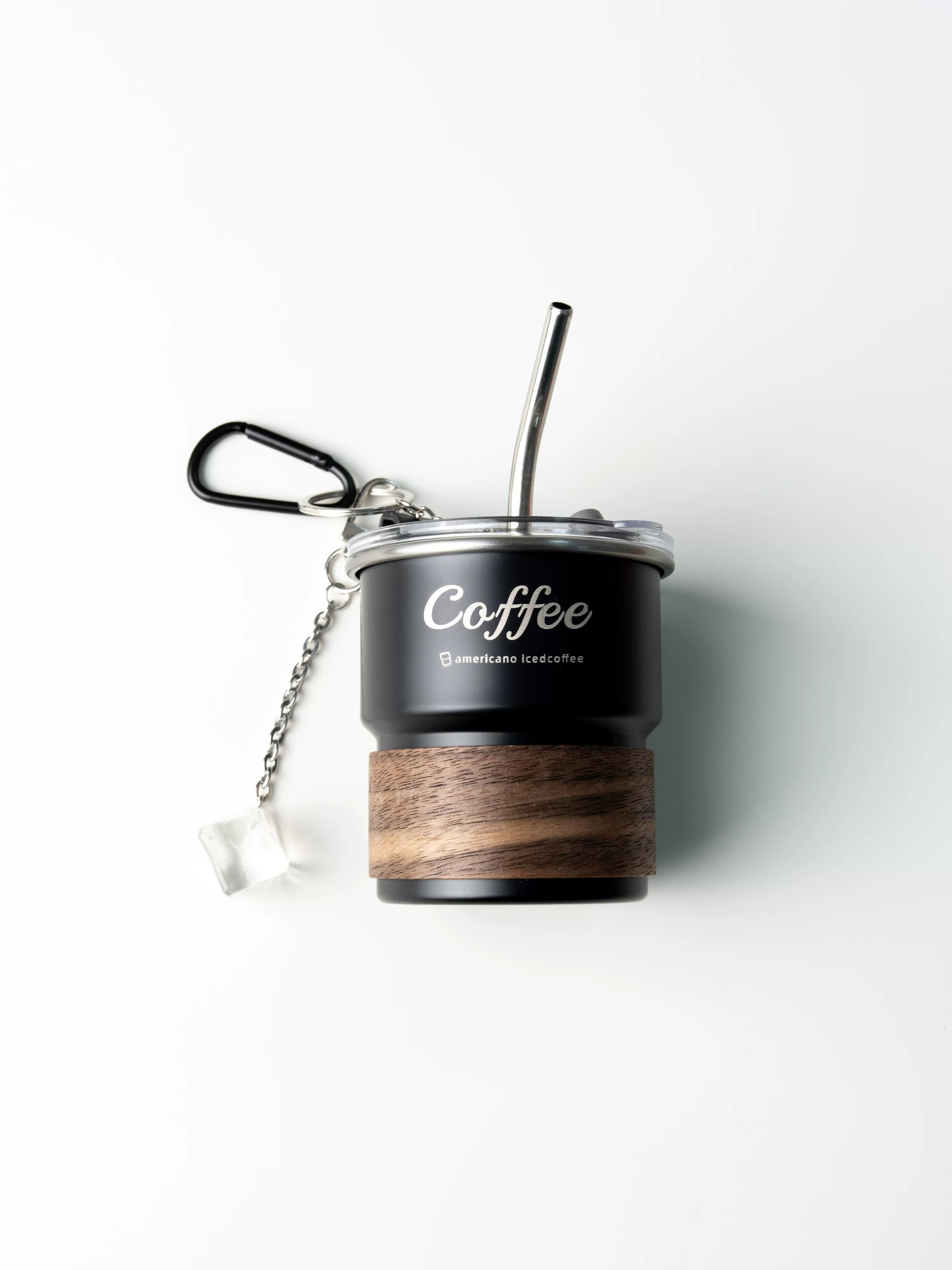 Iced Americano-style coffee cup bag hanging high-end school bag, backpack hanging ornament, creative niche design, bag pendant accessories