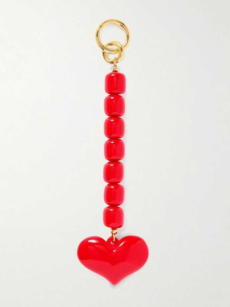 Brand design high-end light luxury natural stone heart bag pendant, brass bag buckle, bag accessory