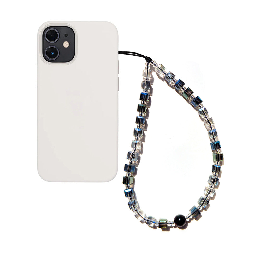 KKBEAD-style affordable retro high-end trendy street style wristband pendant for women, short beaded phone chain for women