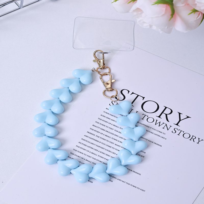 Best-selling new Heart Candy Macron acrylic resin peach heart lolita style vscogirl keychain