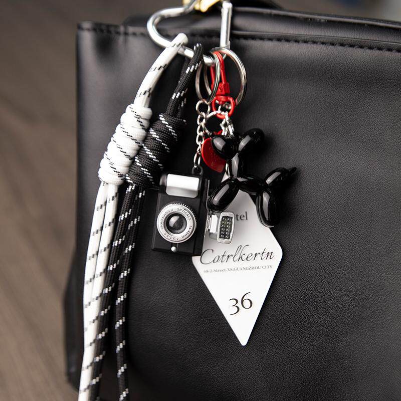 Original fashion braided rope miu tie style rodeo bag hanging maximalist camera bubble dog bag pendant accessories