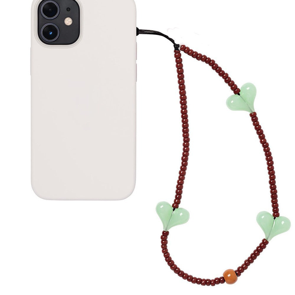 KKBEAD European and American bloggers portable pendant love mobile phone chain blackpink Kim Ji-ni with the same female lanyard