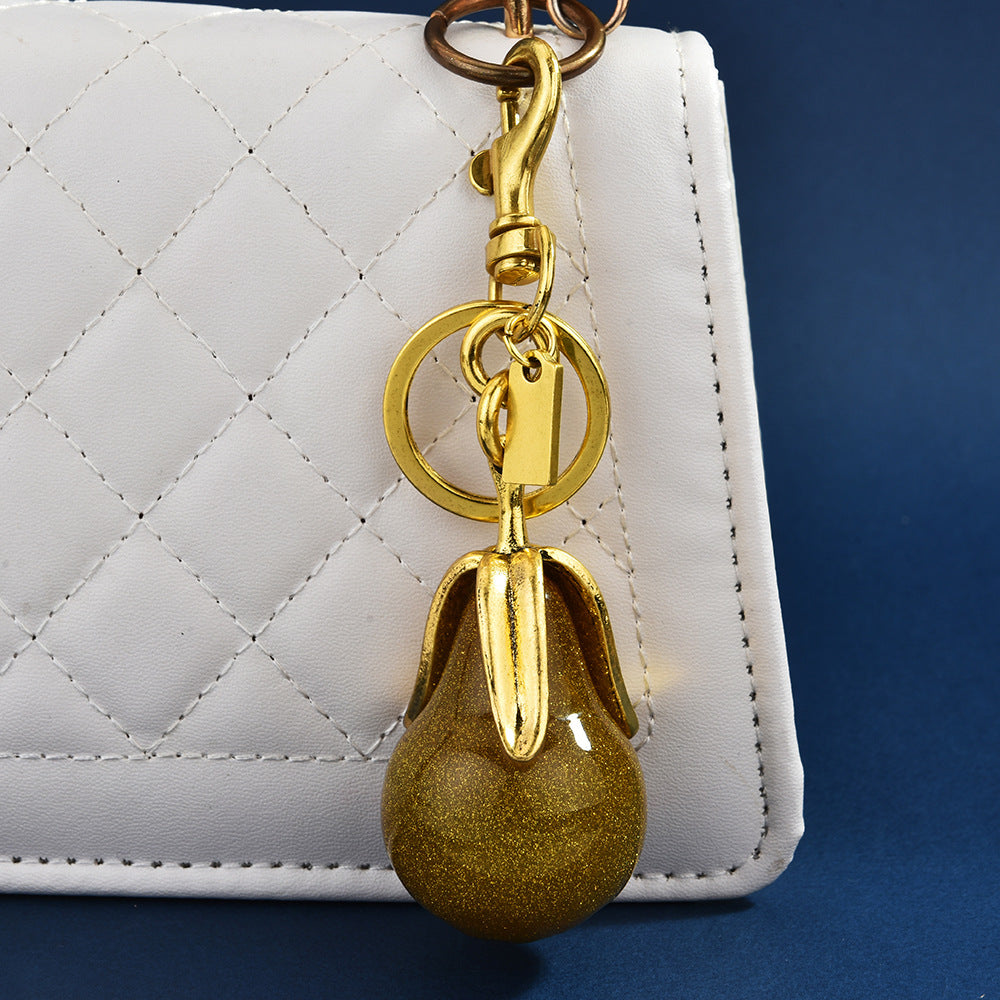 Cross-border pendants, gilded pears, never separated, male and female couples, car keychains, delicate bags, ornaments, pendants, pendants