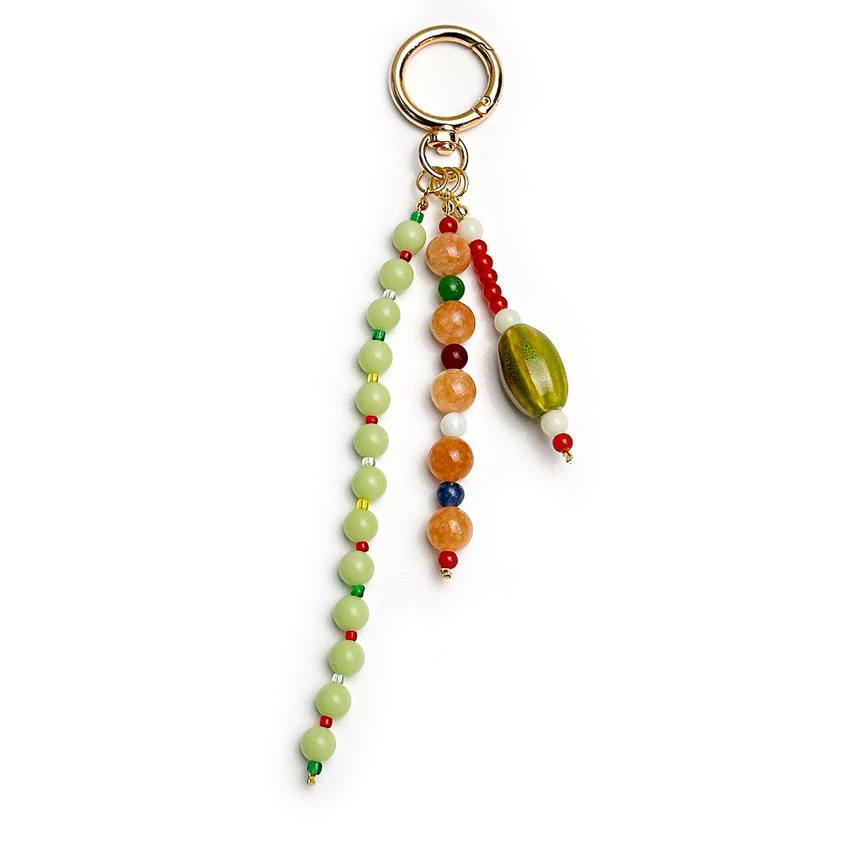 Handmade colorful bead tassel hanging ornaments, agate stone bag pendants, niche design styles, in stock wholesale accepting orders