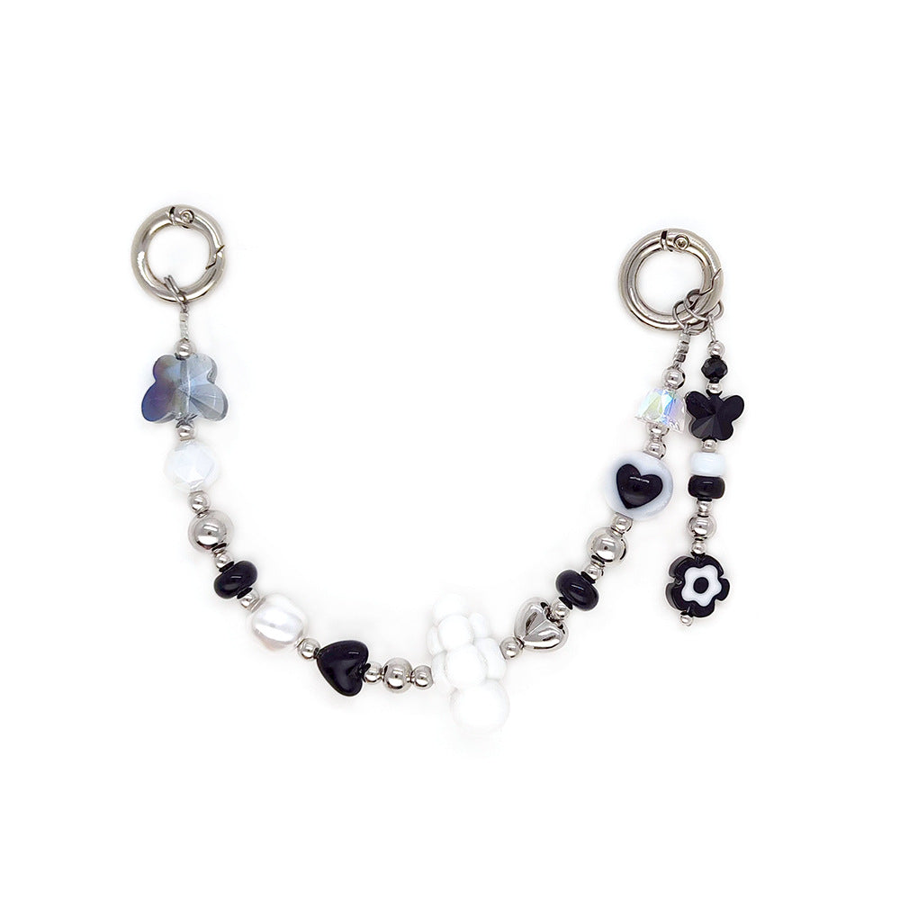 Star and Mushroom Encounter Phone Chain Charm INS Style Spring Summer Girly Healing Versatile CCD Camera Charm