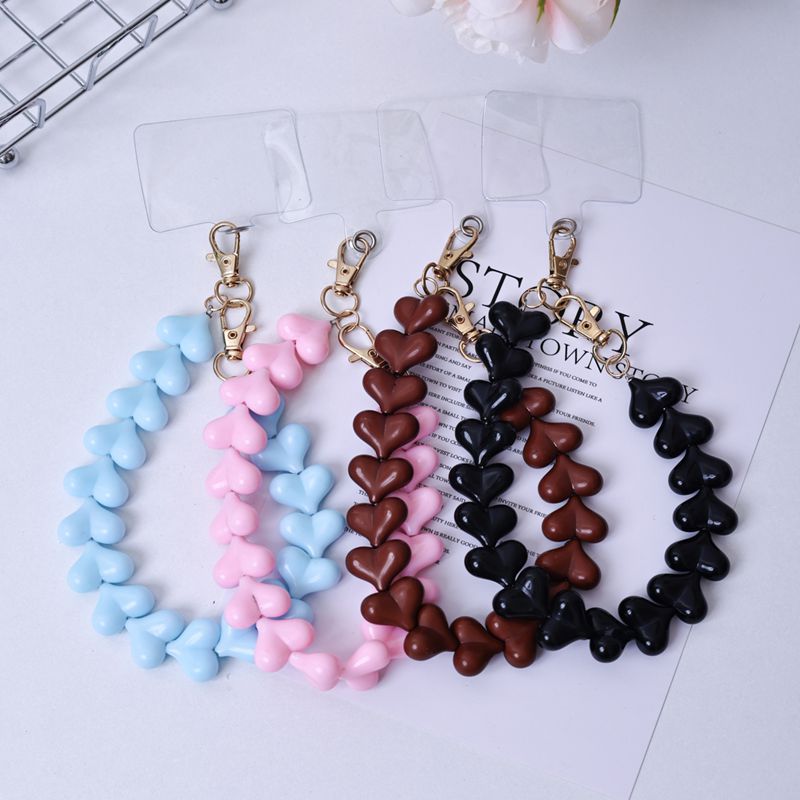 Best-selling new Heart Candy Macron acrylic resin peach heart lolita style vscogirl keychain