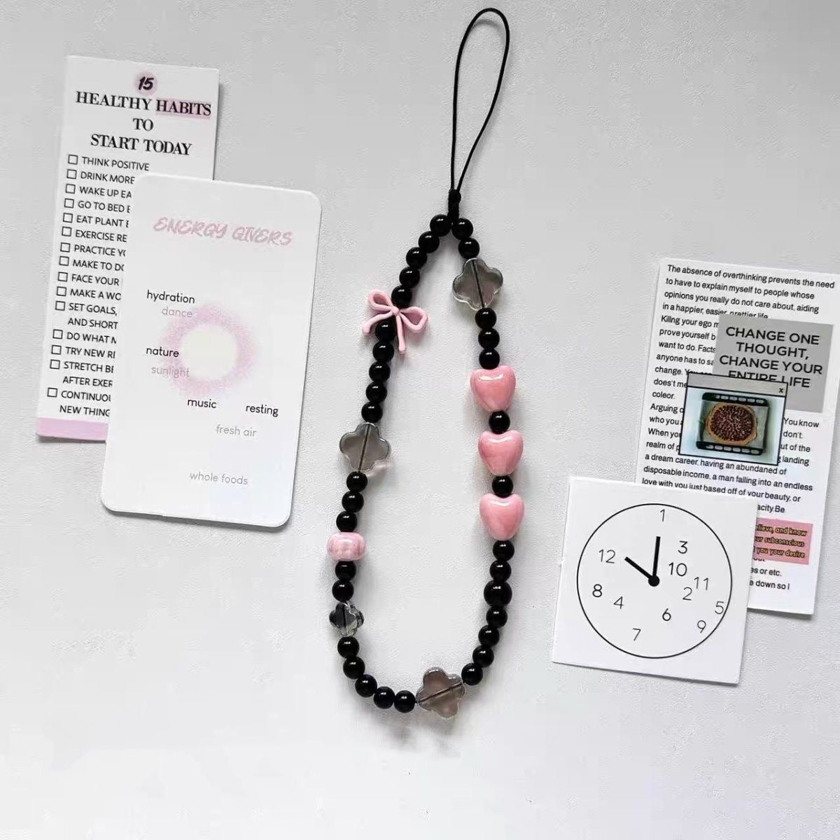 Girl's Heartbeat Original Simple Cute Phone Chain, Camera Chain Pendant, Couple's Style Traditional Style Niche