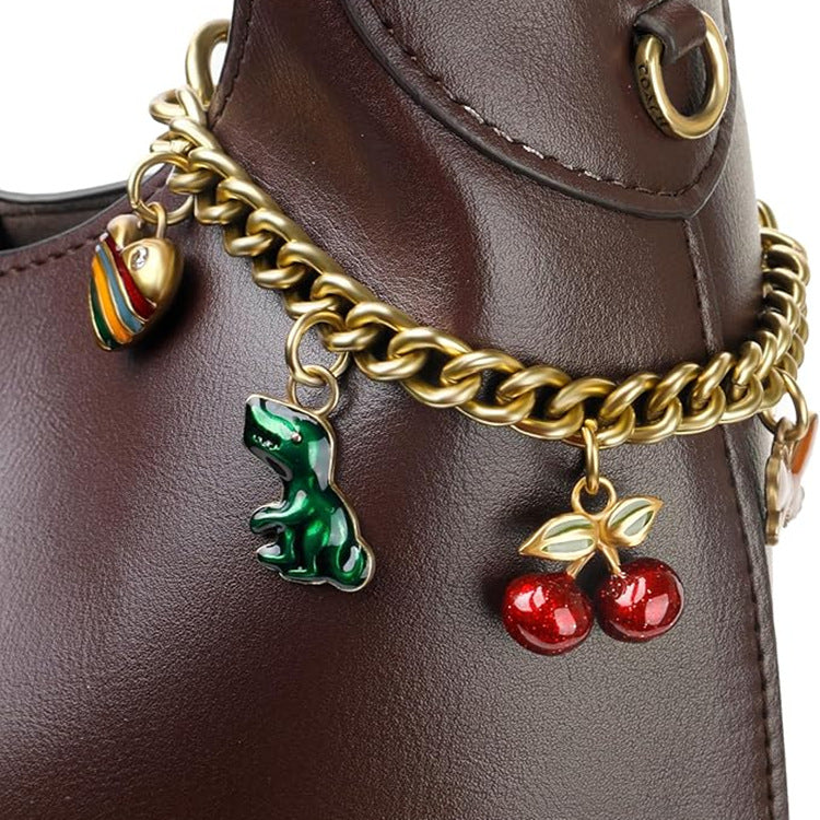 Cross-border hot bag pendant, cherry strawberry bag, hanging chain, women's bag, jewelry, cherry, dinosaur, diagonal bag, keychain