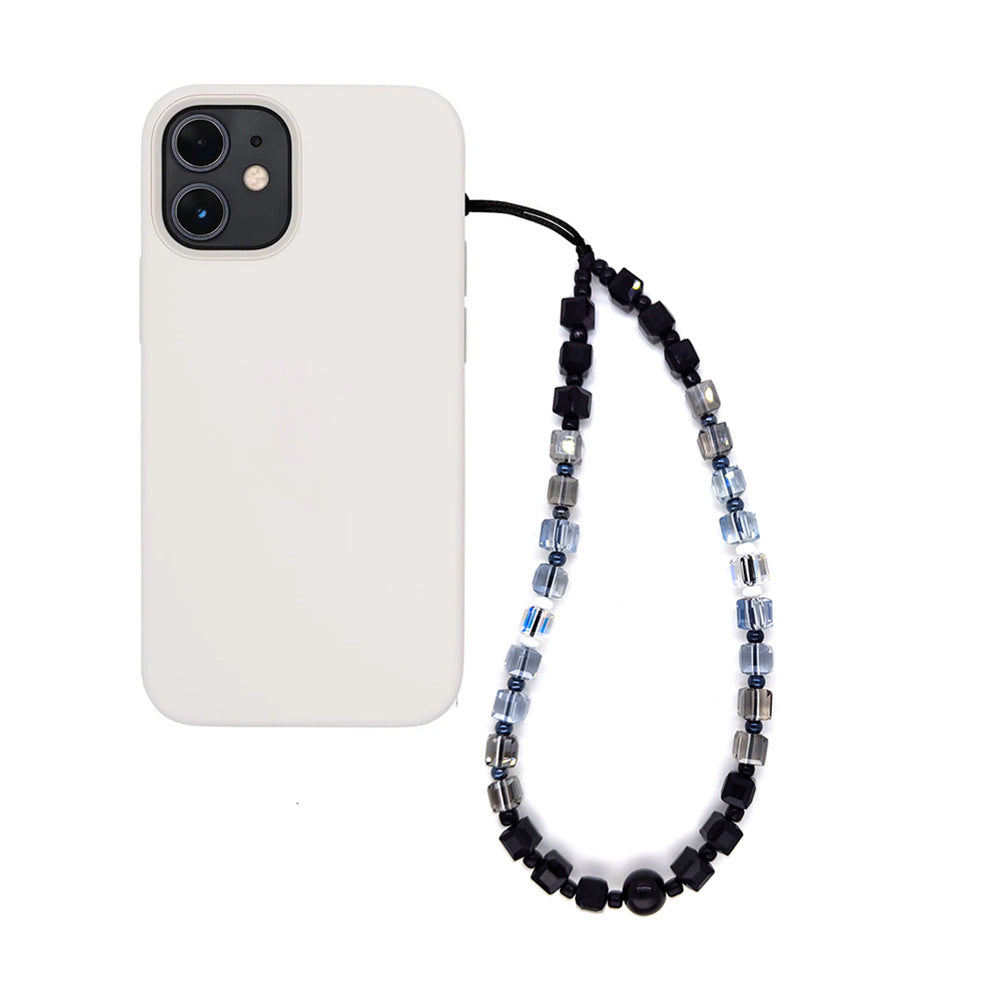 KKBEAD-style affordable retro high-end trendy street style wristband pendant for women, short beaded phone chain for women