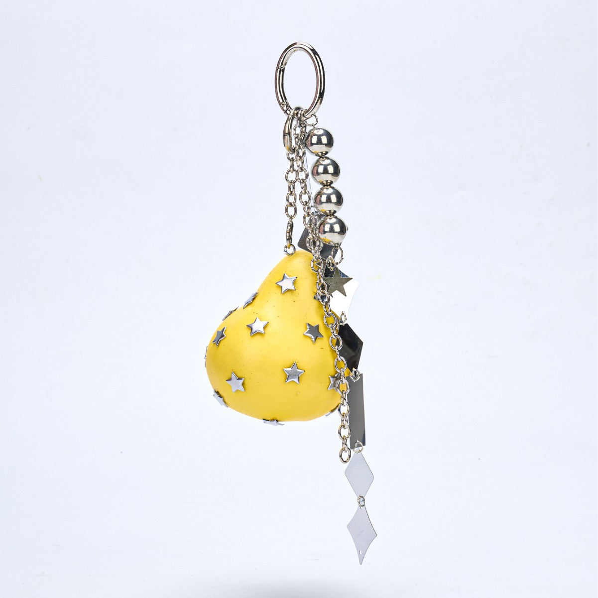 Niche design fruit and vegetable series tomato creative keychain bag hanging many functional accessories chain pendant chain