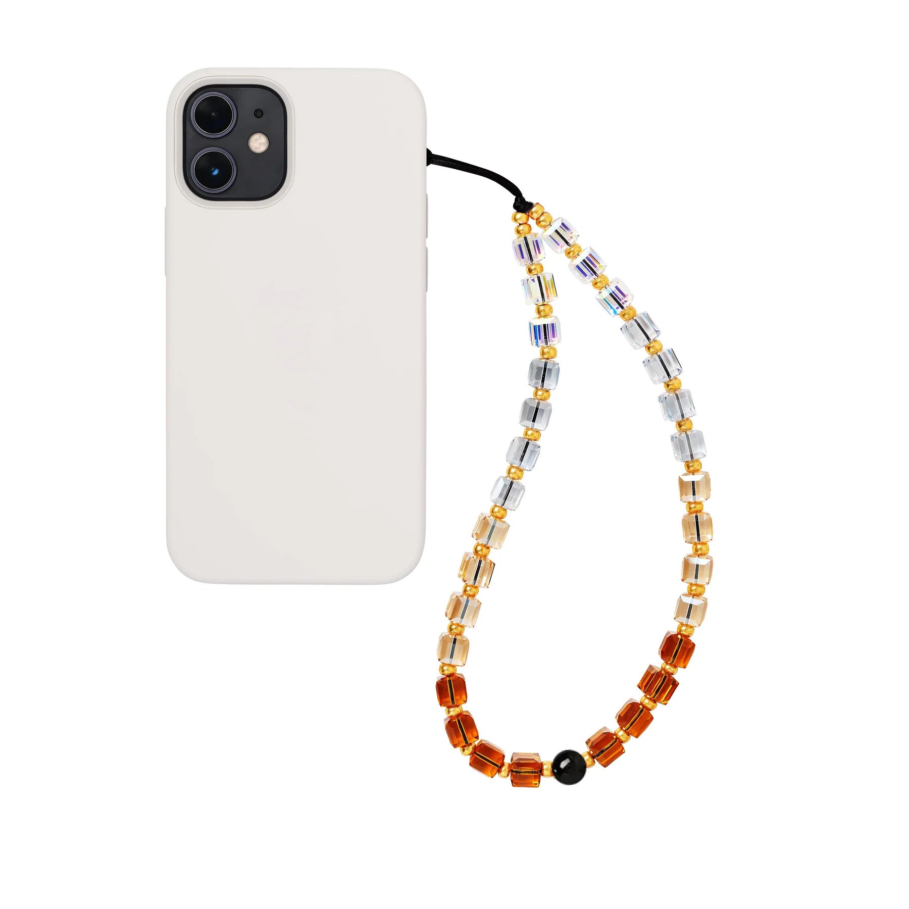 KKBEAD-style affordable retro high-end trendy street style wristband pendant for women, short beaded phone chain for women