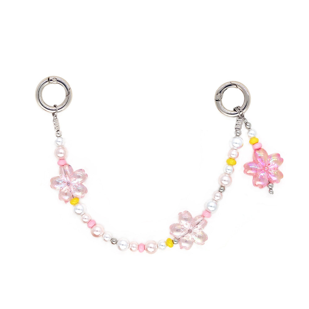 Star and Mushroom Encounter Phone Chain Charm INS Style Spring Summer Girly Healing Versatile CCD Camera Charm