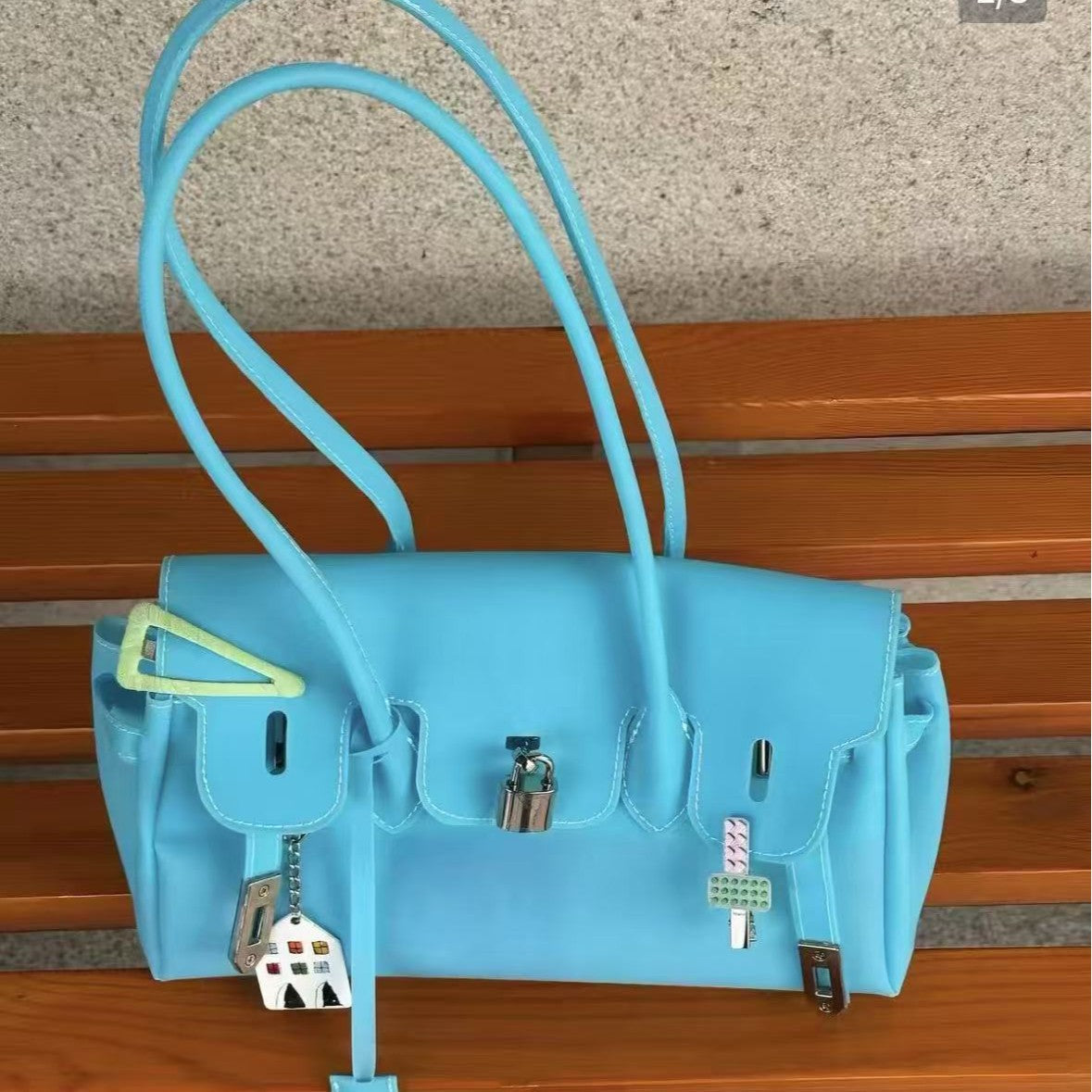 Korean horizontal series 2026 new summer kiii jelly bag, tote bag, and shoulder bag