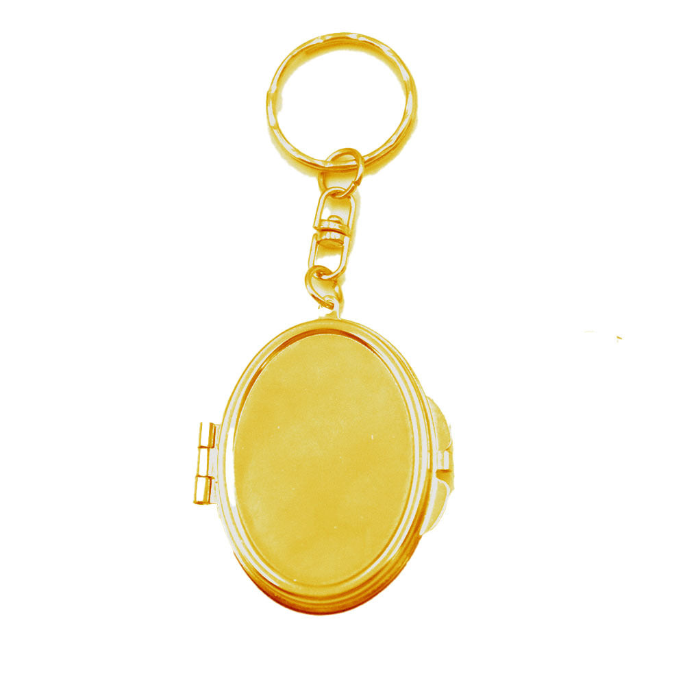 Cross-border bag pendant fashion original metal stainless steel mesh pocket pendant Korean keychain lipstick mesh pocket