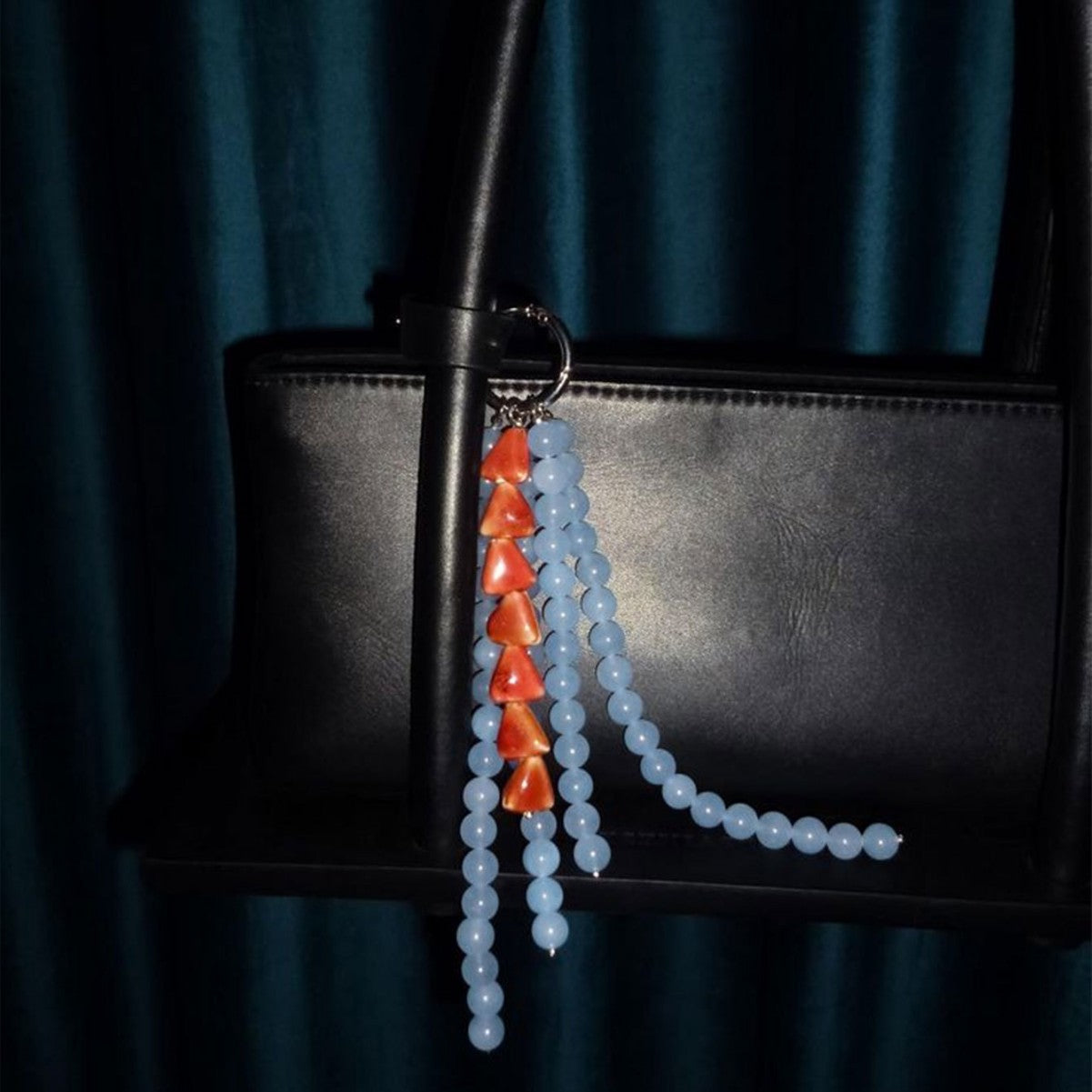 Niche design high-end glass stone ceramic bag pendant buckle DIY in-stock original wholesale