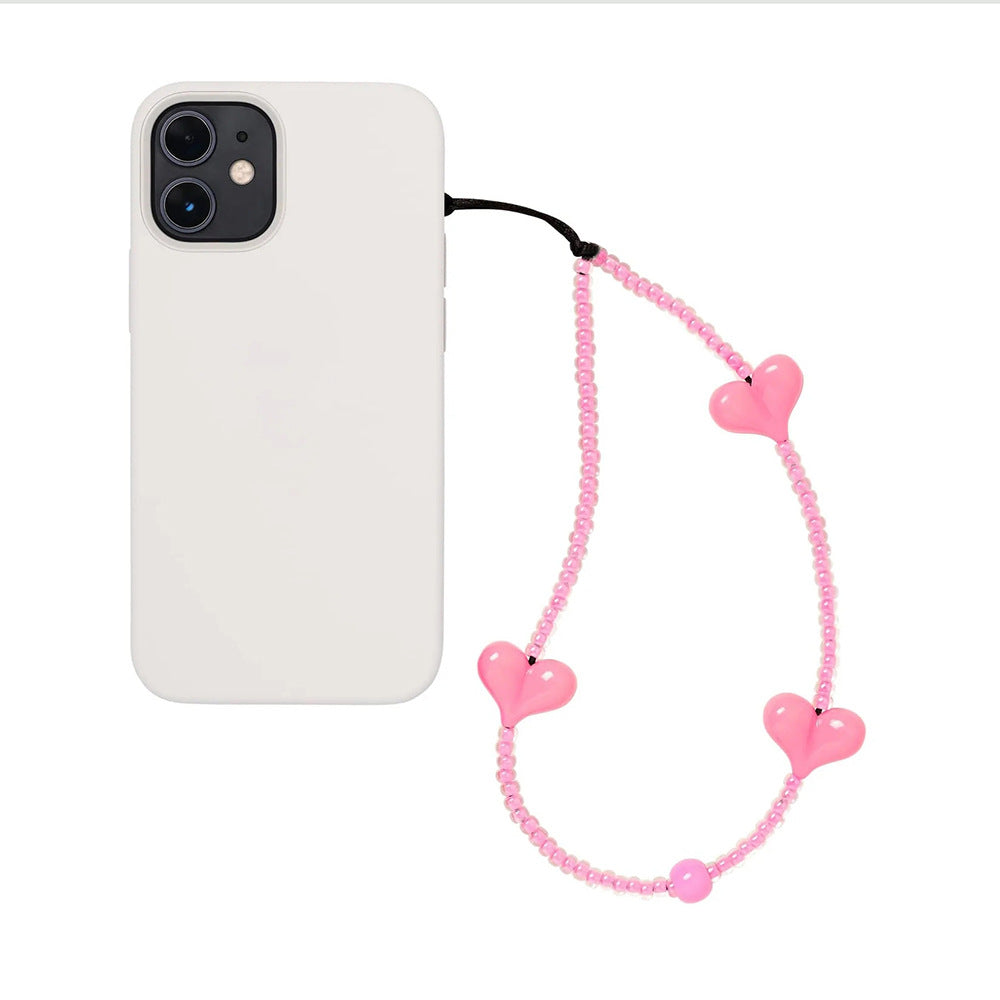 KKBEAD European and American bloggers portable pendant love mobile phone chain blackpink Kim Ji-ni with the same female lanyard
