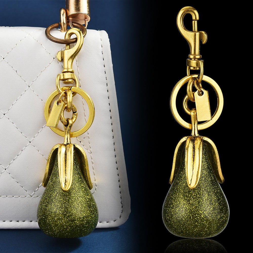 Cross-border pendants, gilded pears, never separated, male and female couples, car keychains, delicate bags, ornaments, pendants, pendants