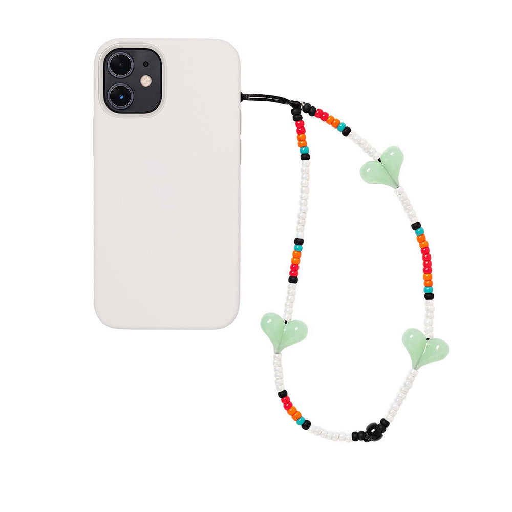 KKBEAD European and American bloggers portable pendant love mobile phone chain blackpink Kim Ji-ni with the same female lanyard