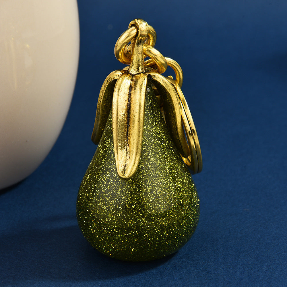 Cross-border pendants, gilded pears, never separated, male and female couples, car keychains, delicate bags, ornaments, pendants, pendants