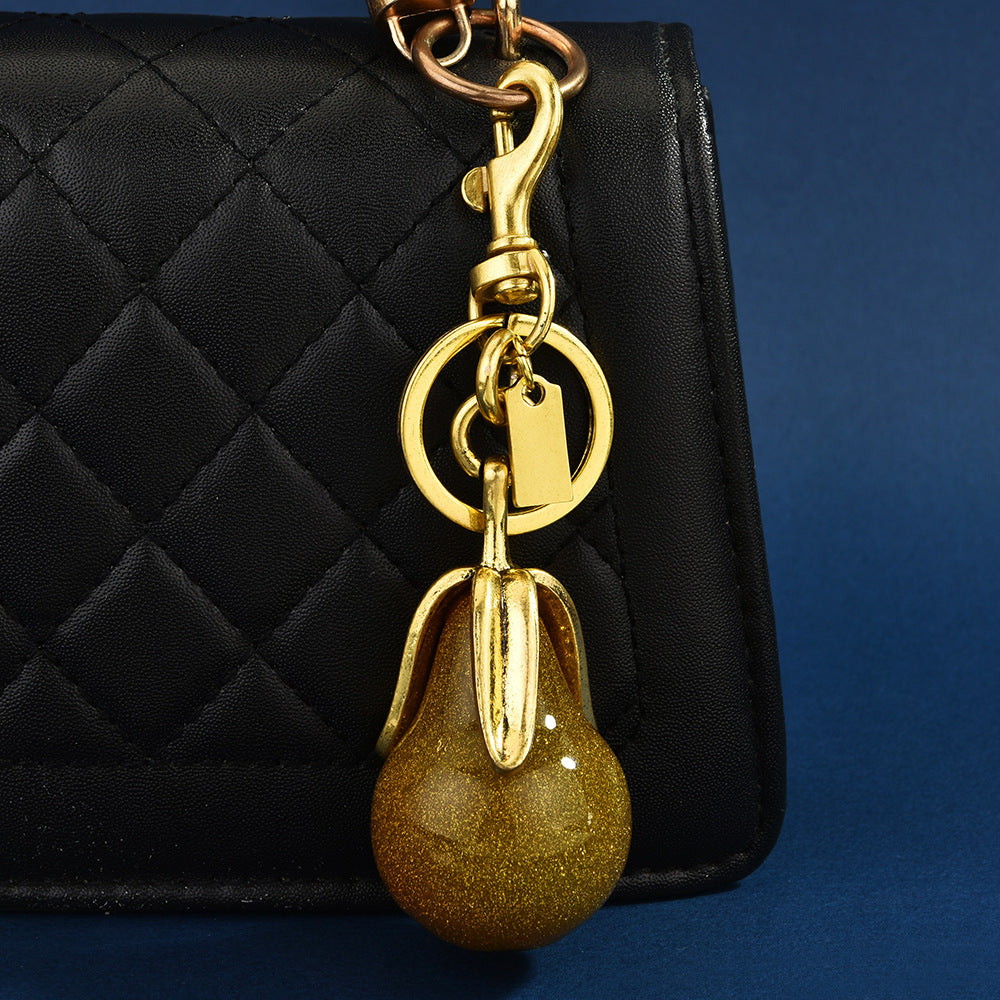 Cross-border pendants, gilded pears, never separated, male and female couples, car keychains, delicate bags, ornaments, pendants, pendants