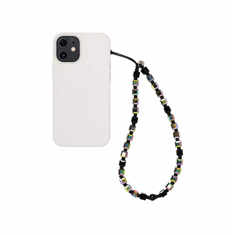 KKBEAD-style affordable retro high-end trendy street style wristband pendant for women, short beaded phone chain for women