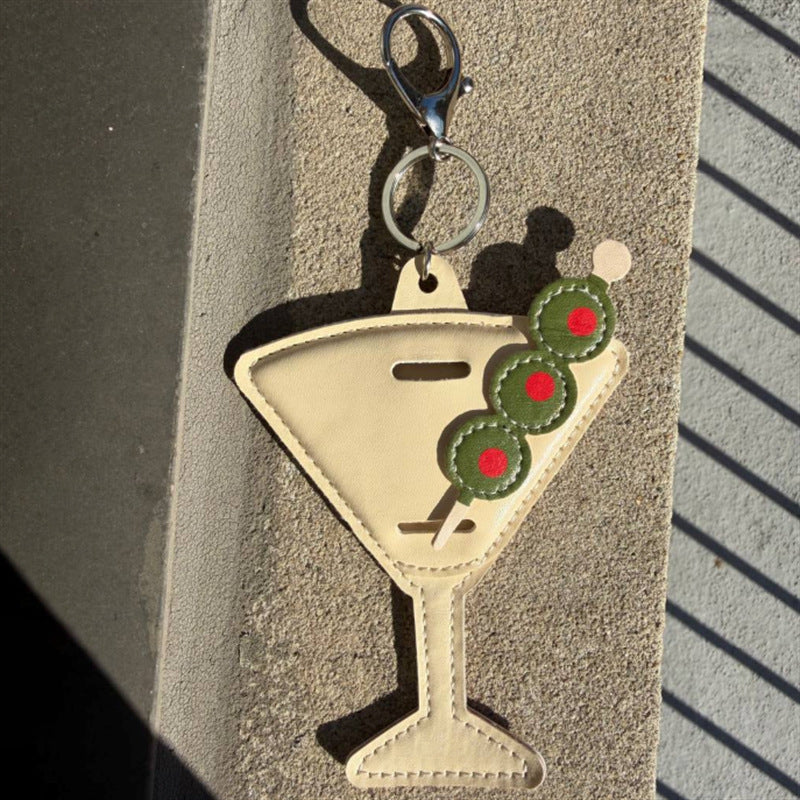 New hot-selling candy-colored glasses clip, fruit and vegetable mini pendant, creative and fresh car bag charm