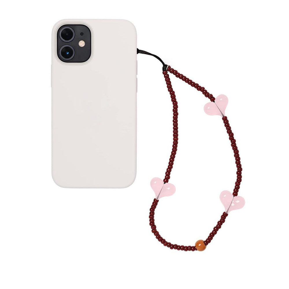 KKBEAD European and American bloggers portable pendant love mobile phone chain blackpink Kim Ji-ni with the same female lanyard