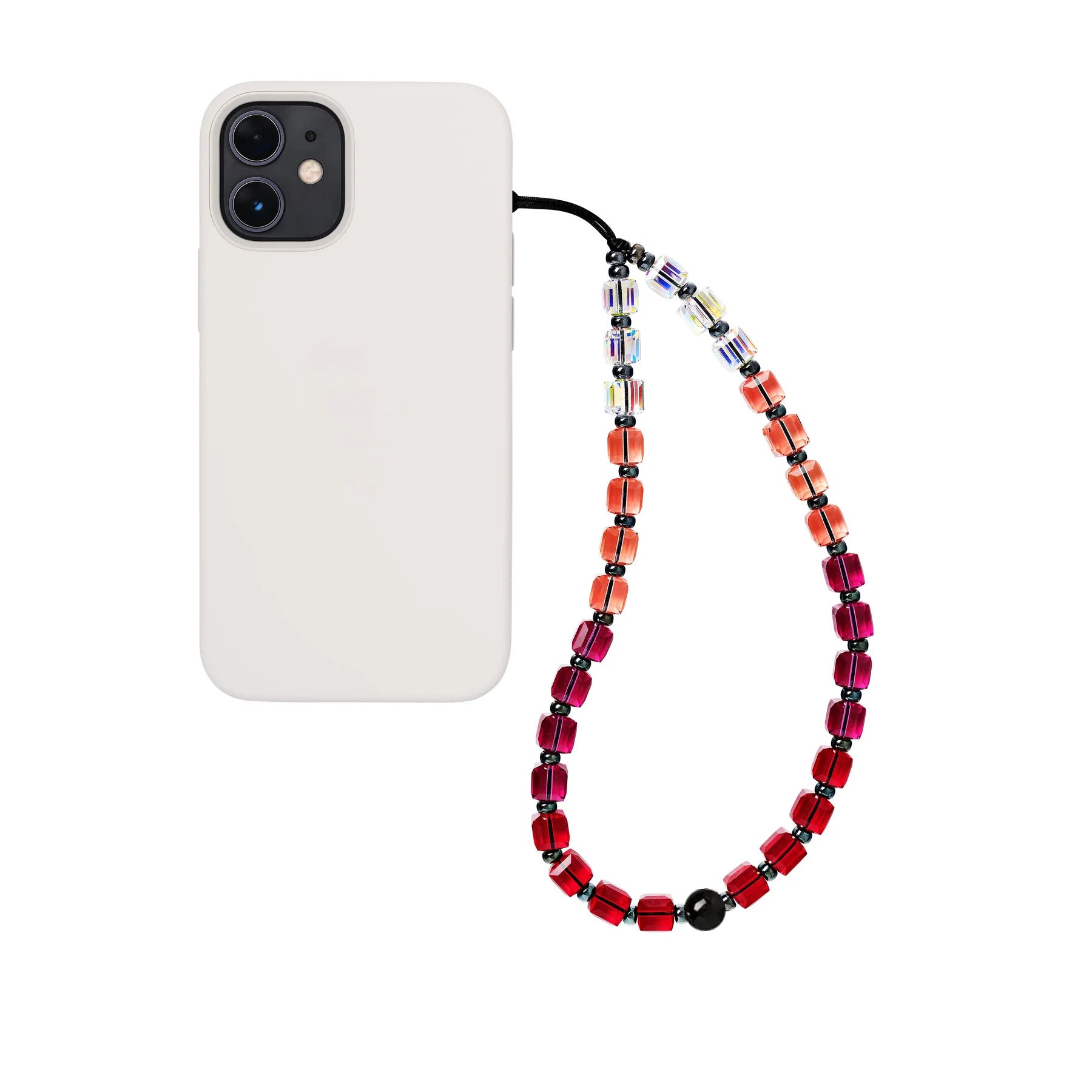 KKBEAD-style affordable retro high-end trendy street style wristband pendant for women, short beaded phone chain for women