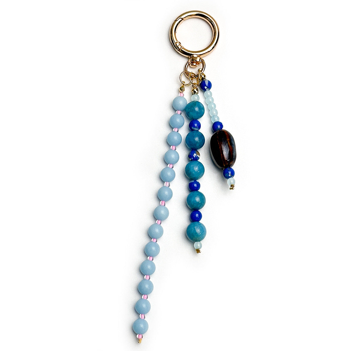 Handmade colorful bead tassel hanging ornaments, agate stone bag pendants, niche design styles, in stock wholesale accepting orders