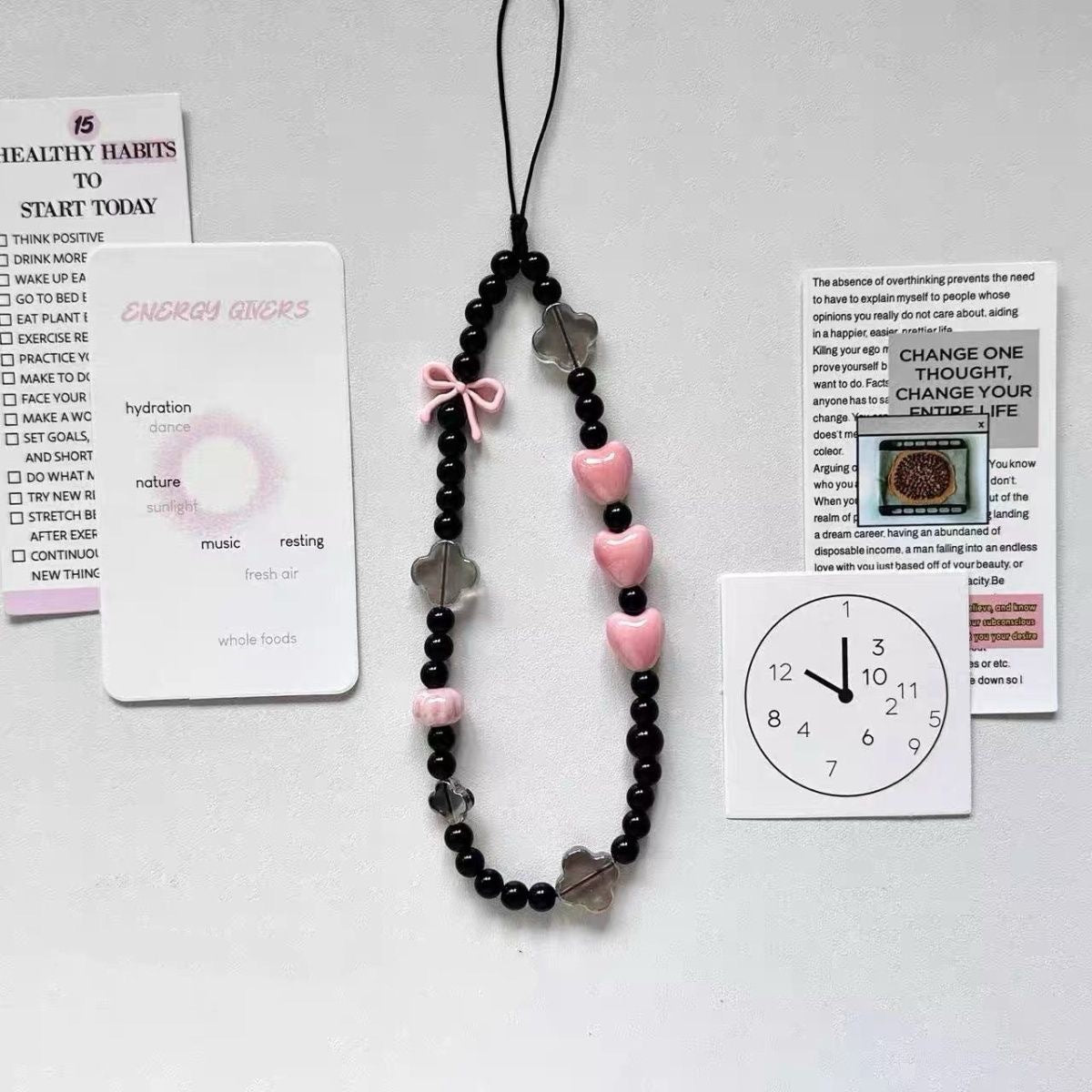 Girl's Heartbeat Original Simple Cute Phone Chain, Camera Chain Pendant, Couple's Style Traditional Style Niche
