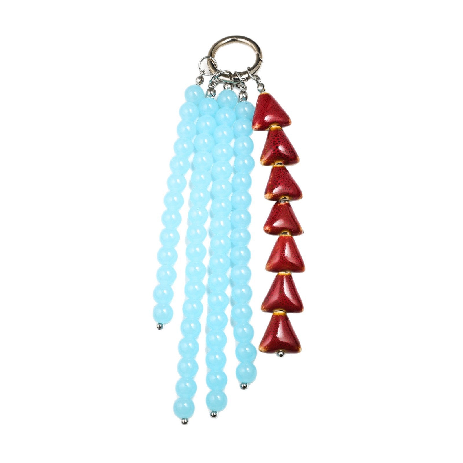 Niche design high-end glass stone ceramic bag pendant buckle DIY in-stock original wholesale