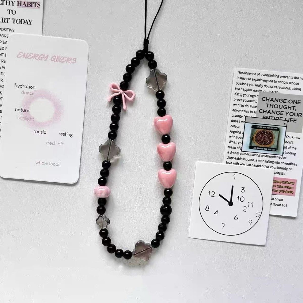 Girl's Heartbeat Original Simple Cute Phone Chain, Camera Chain Pendant, Couple's Style Traditional Style Niche