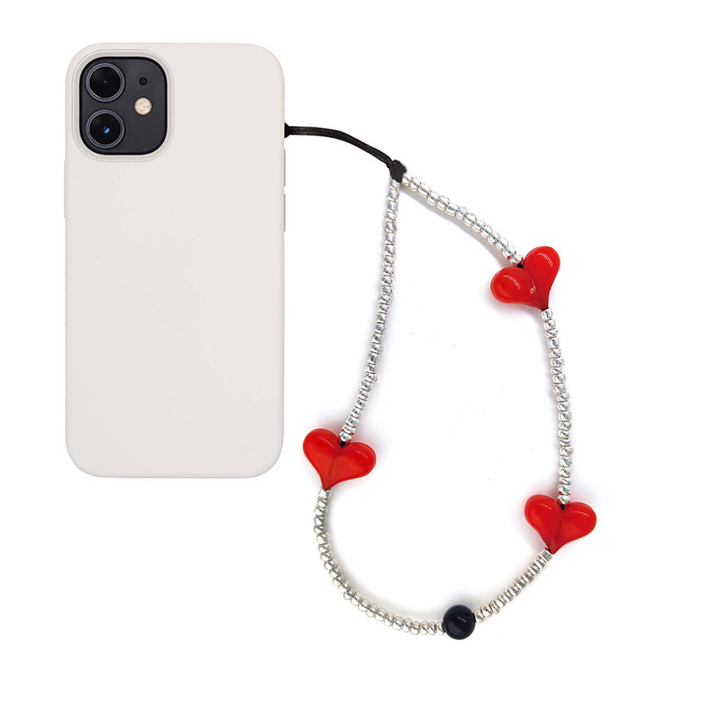 KKBEAD European and American bloggers portable pendant love mobile phone chain blackpink Kim Ji-ni with the same female lanyard