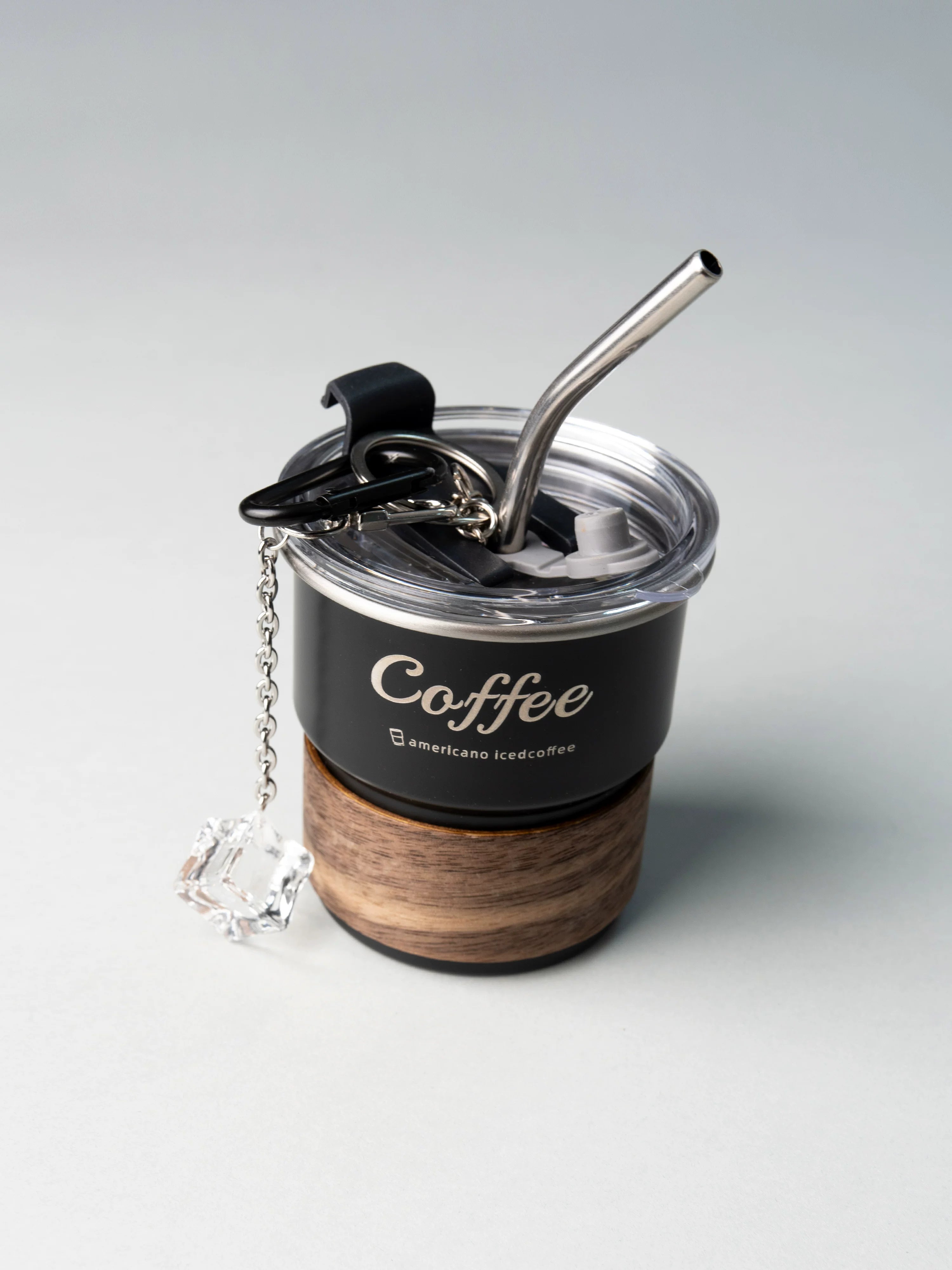 Iced Americano-style coffee cup bag hanging high-end school bag, backpack hanging ornament, creative niche design, bag pendant accessories