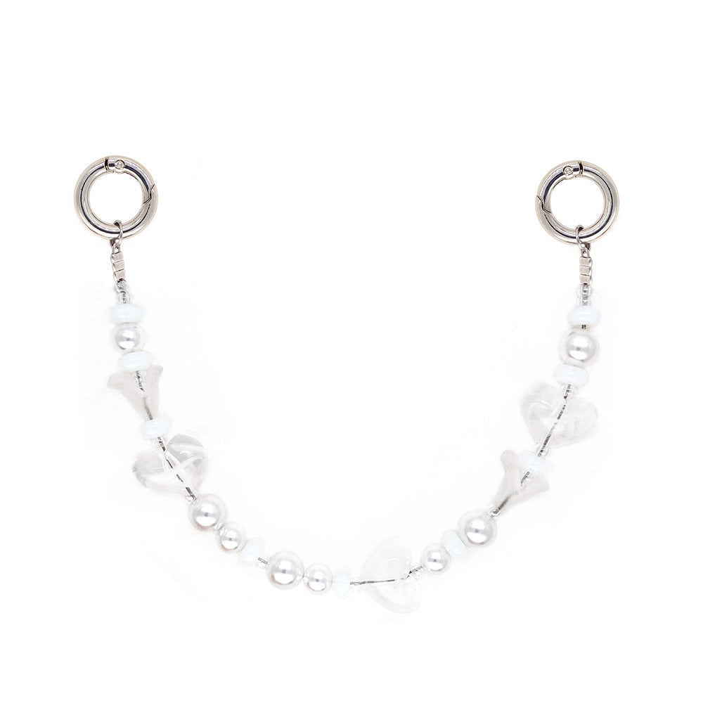 Star and Mushroom Encounter Phone Chain Charm INS Style Spring Summer Girly Healing Versatile CCD Camera Charm