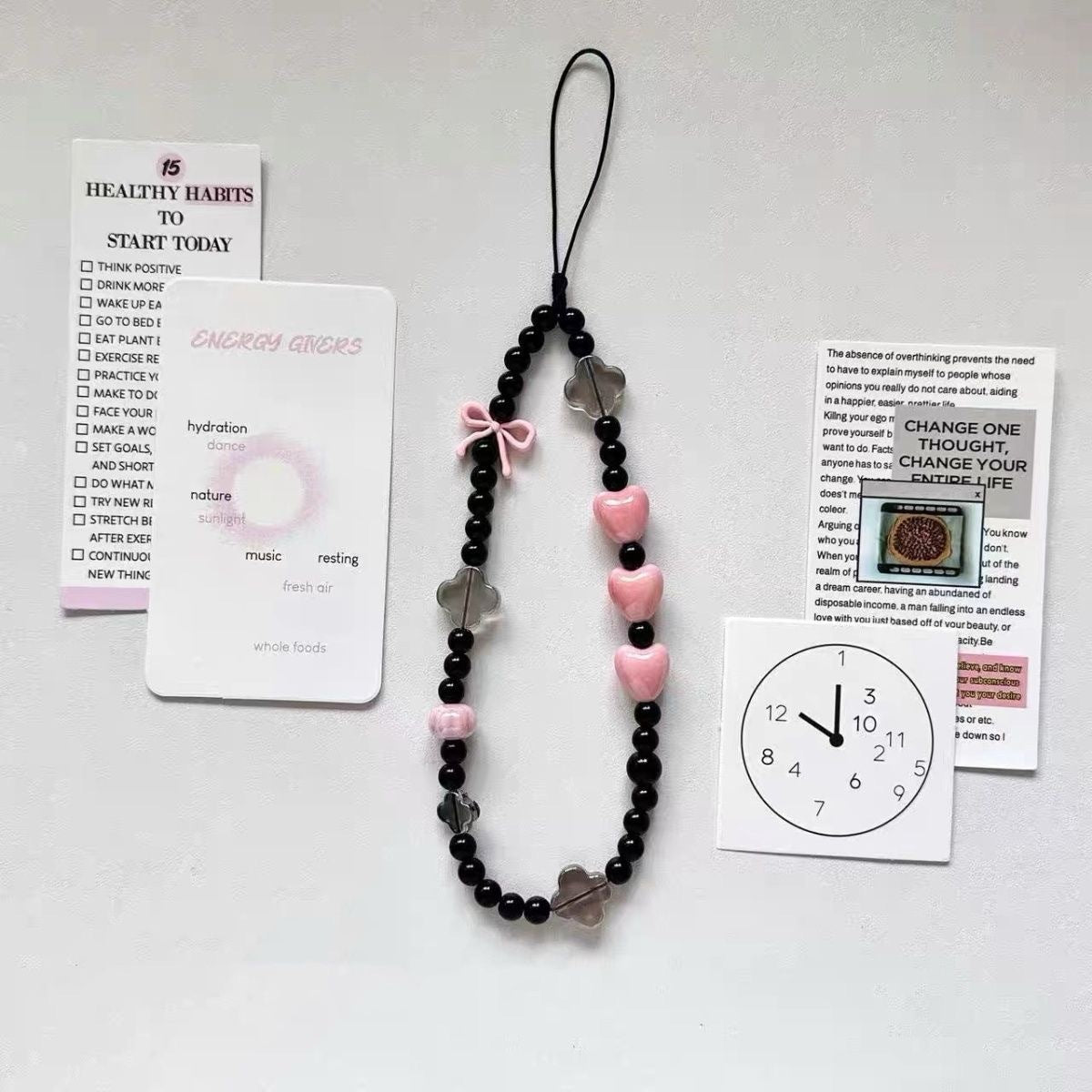 Girl's Heartbeat Original Simple Cute Phone Chain, Camera Chain Pendant, Couple's Style Traditional Style Niche