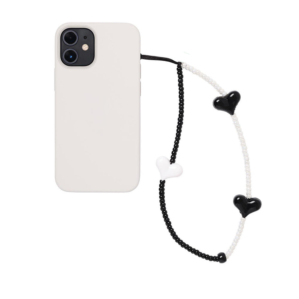 KKBEAD European and American bloggers portable pendant love mobile phone chain blackpink Kim Ji-ni with the same female lanyard