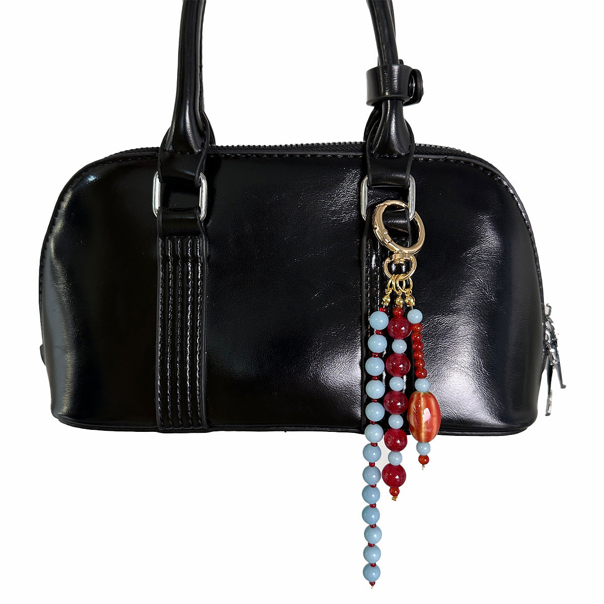 Handmade colorful bead tassel hanging ornaments, agate stone bag pendants, niche design styles, in stock wholesale accepting orders