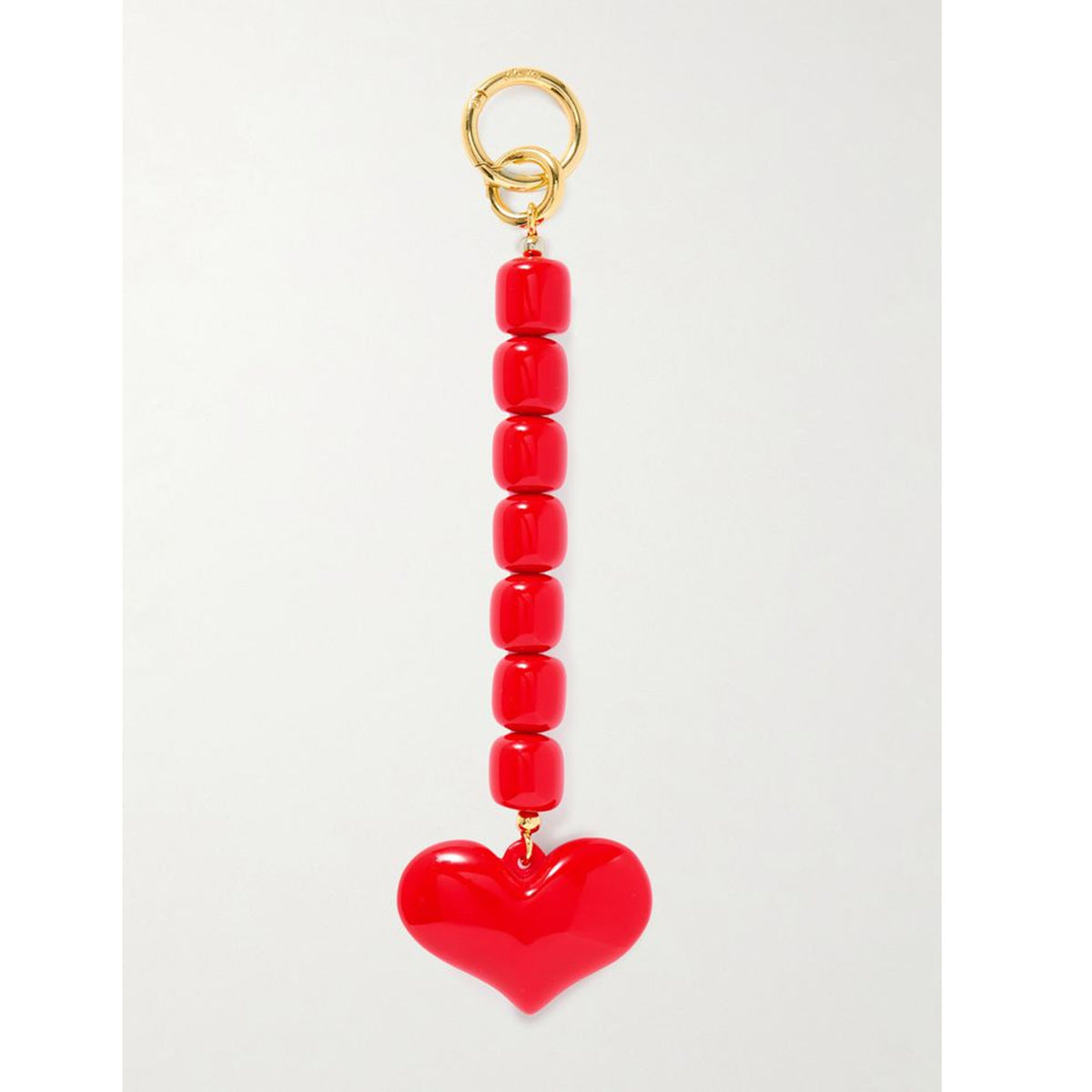 Brand design high-end light luxury natural stone heart bag pendant, brass bag buckle, bag accessory
