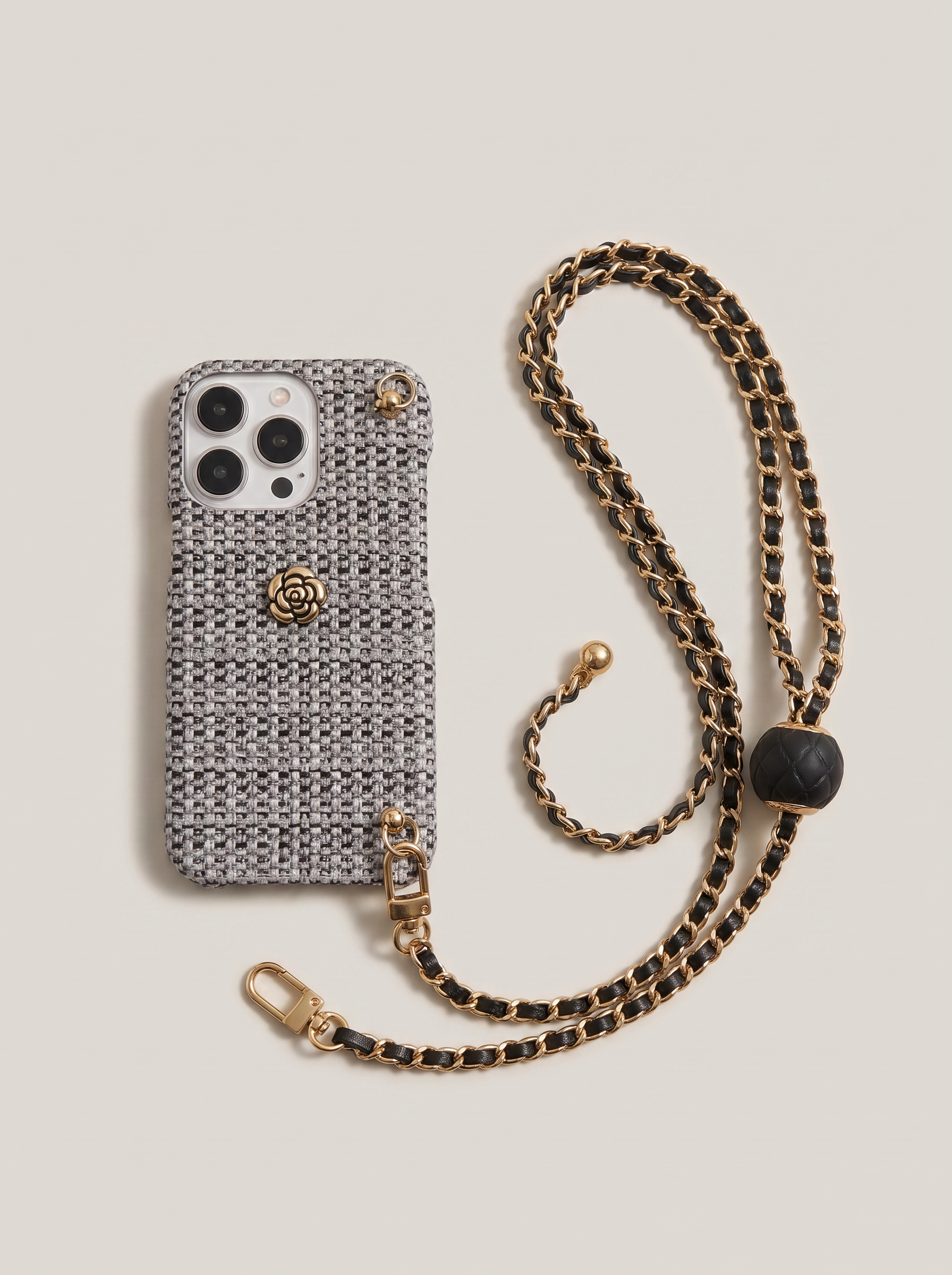 Golden Chain Crossbody iPhone Case
