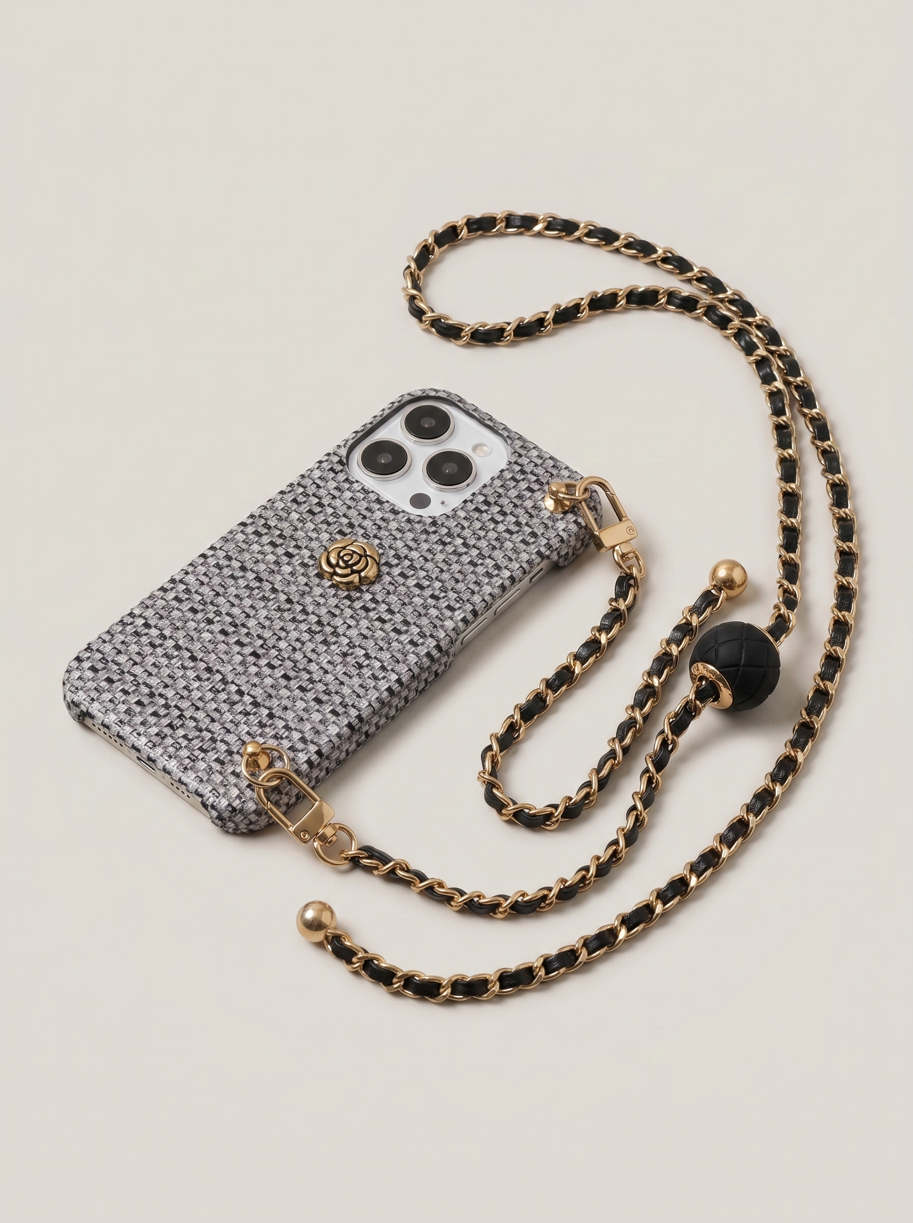 Golden Chain Crossbody iPhone Case