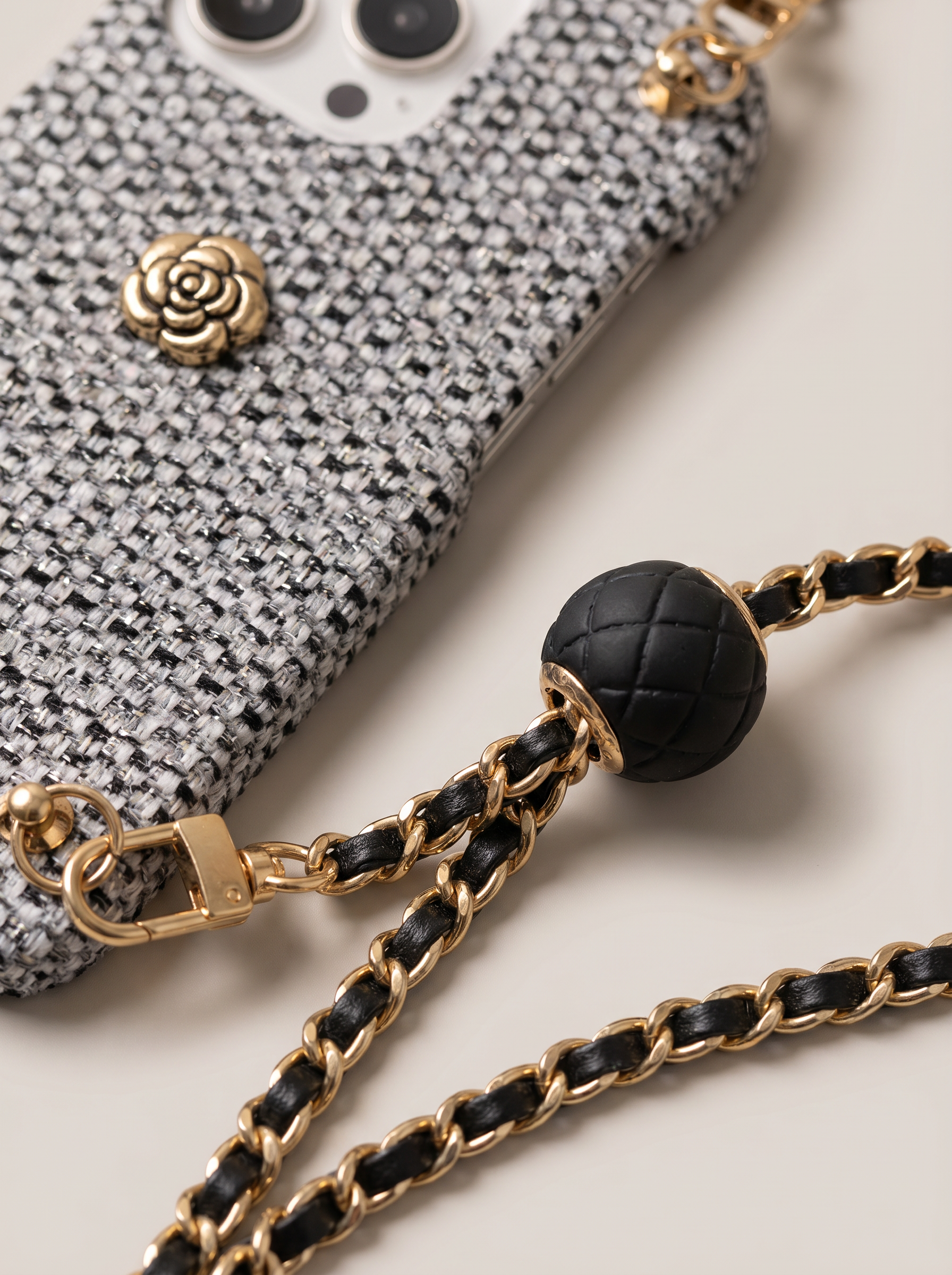 Golden Chain Crossbody iPhone Case