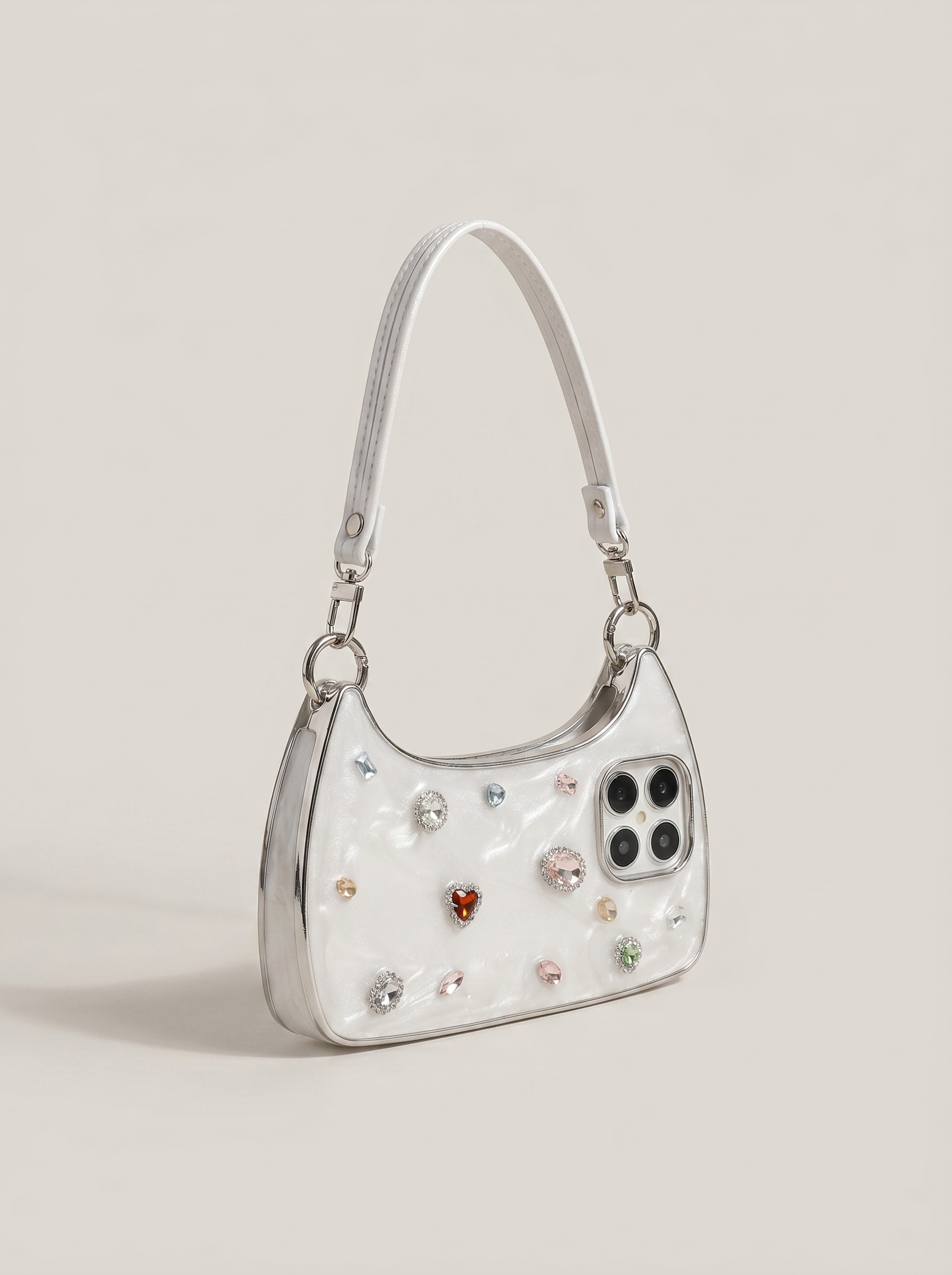 Glitter Diamond Gemstone Tote Bag iPhone 14 13 for 11 Apple 17 16 15 PROMAX Phone Case 12 Sets