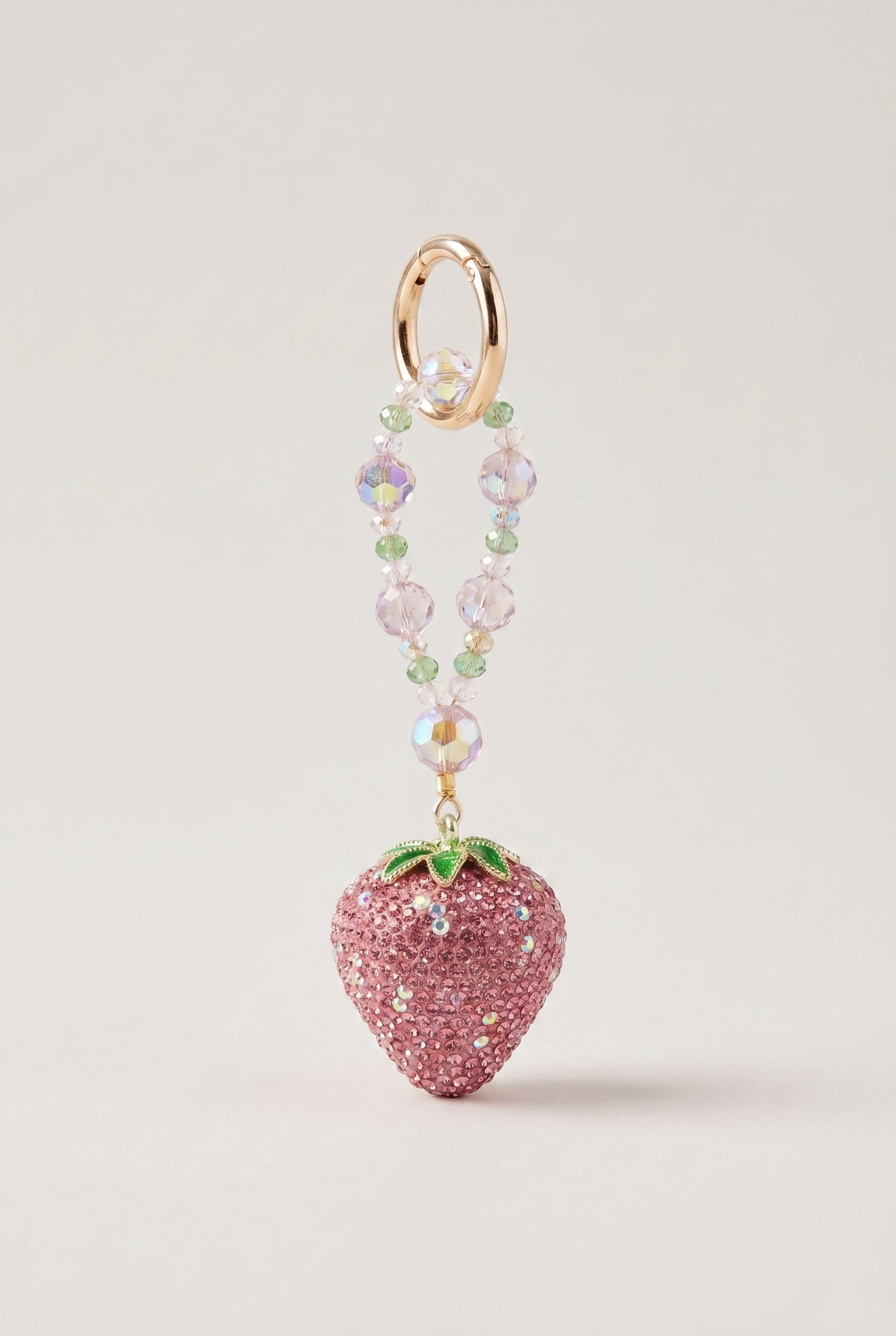 Your Phone Wanted a Strawberry — Rhinestone Phone Charm